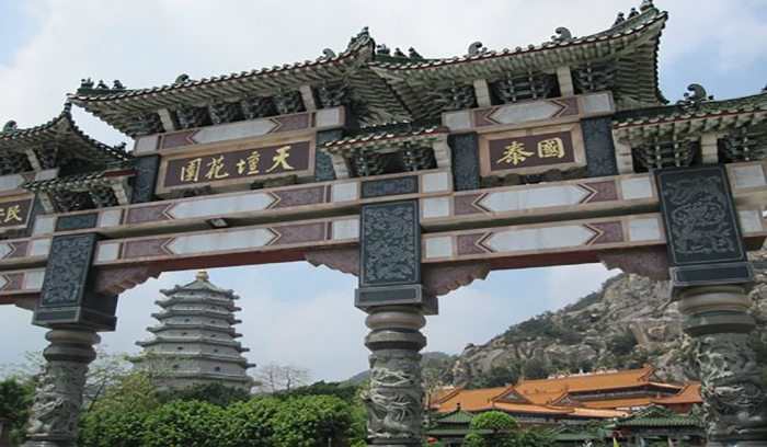 منظره زیبای Queshi در شانتو چین